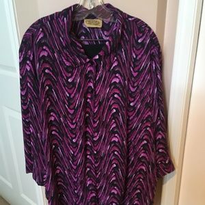 24K blouse plus black Pennington's pants